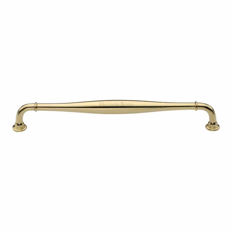 Heritage Brass - Cabinet Pull Henley Traditional Design 203mm CTC Polished Brass Fin